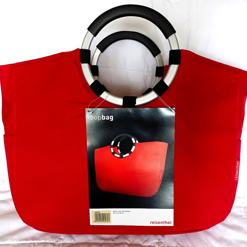 NWT RARE RETIRED OOP Reisenthel Loopbag -- Red -- mid 2010's design